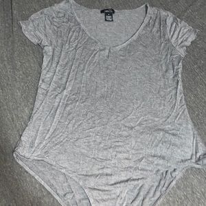 Gray Rue 21 button body suit